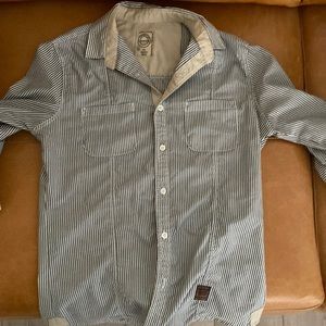 Excellent Condition Vintage Louis Vuitton (1972) Pin-Stripe Collared Shirt!